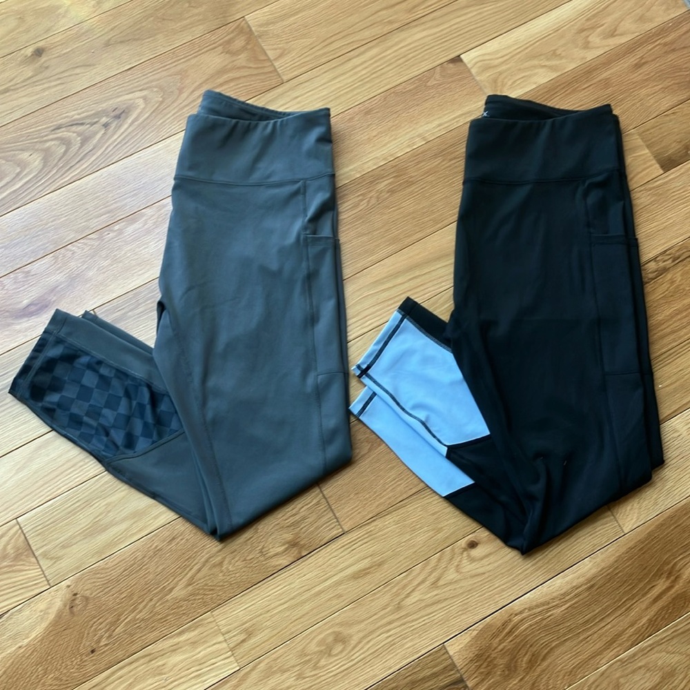 TomboyX the only 7/8 Leggings - Black and Gray pack of 2! 3X
